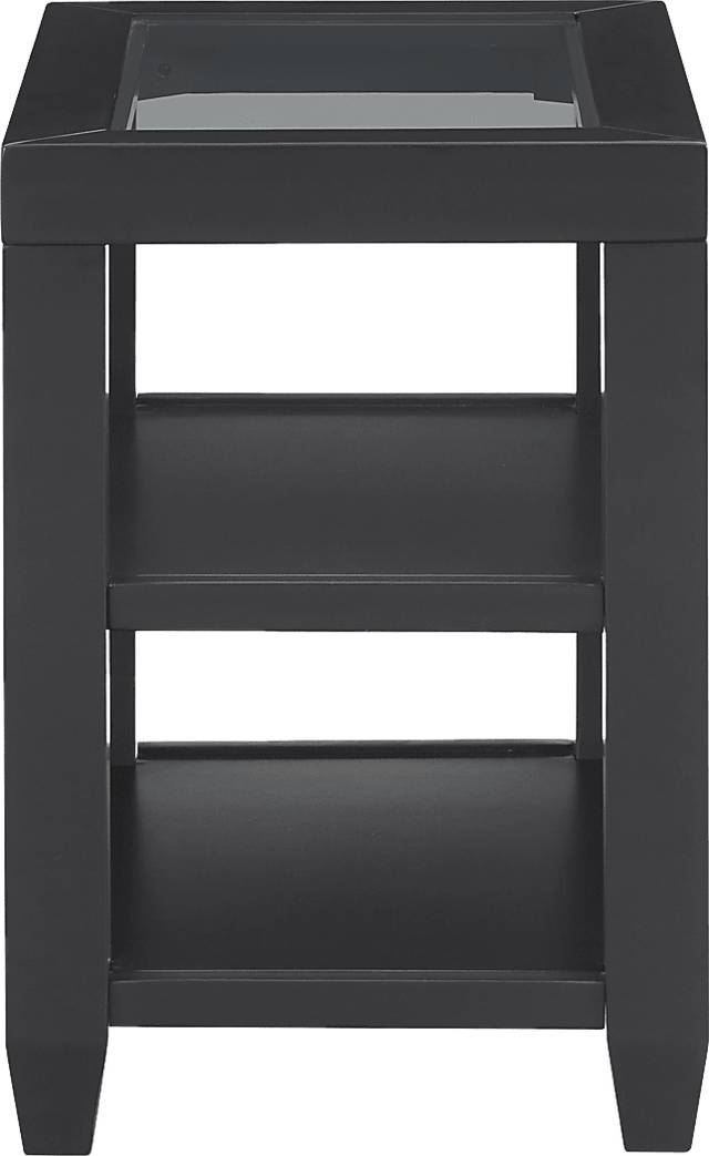 Bellavia Black Chairside Table - Thumbnail - Image 5