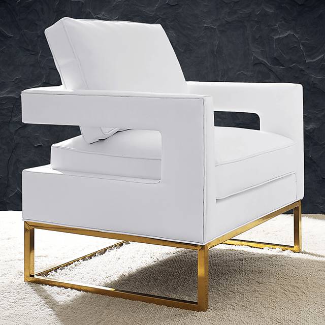 Belldid I White Accent Chair - Thumbnail - Image 6