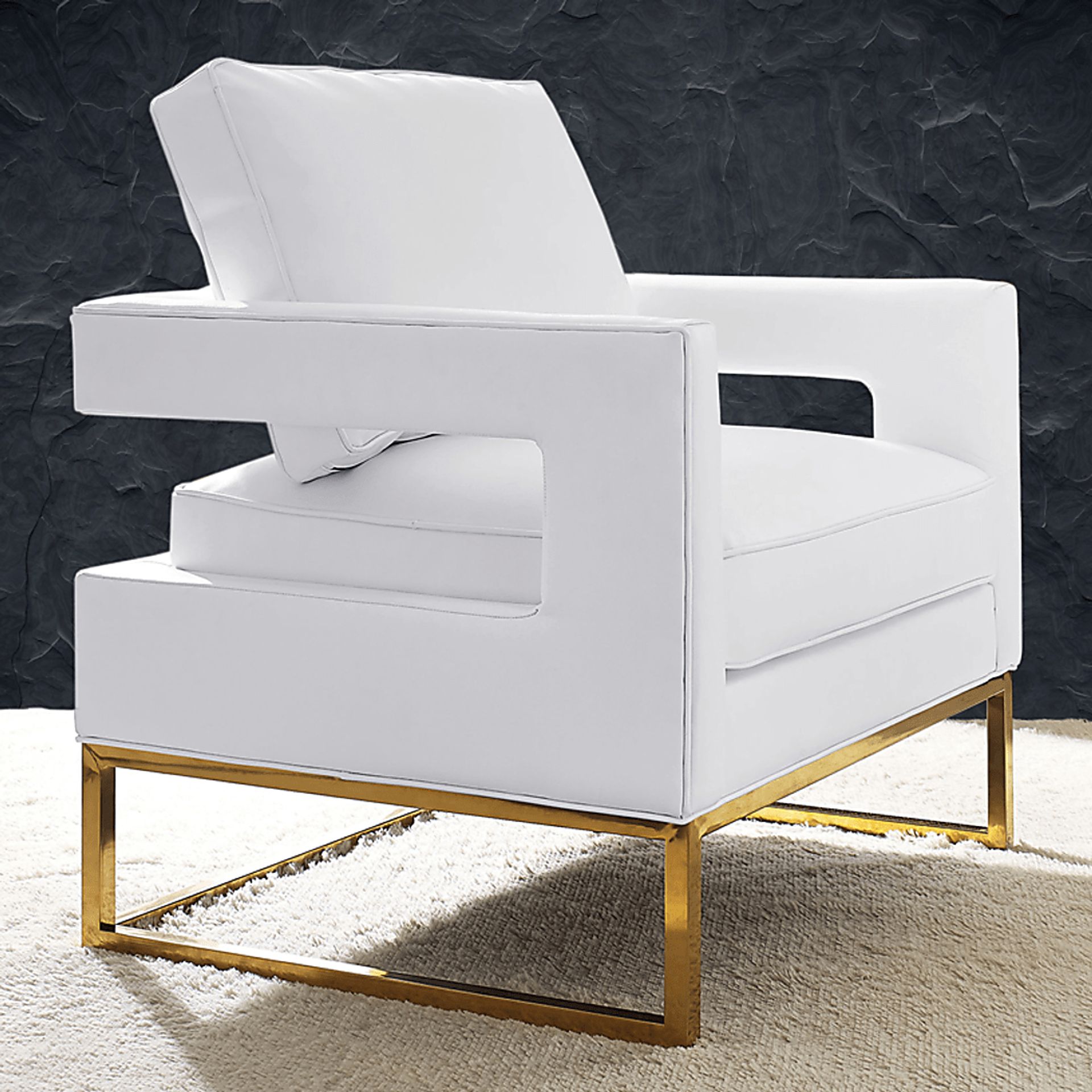 Belldid I White Accent Chair - Image 6