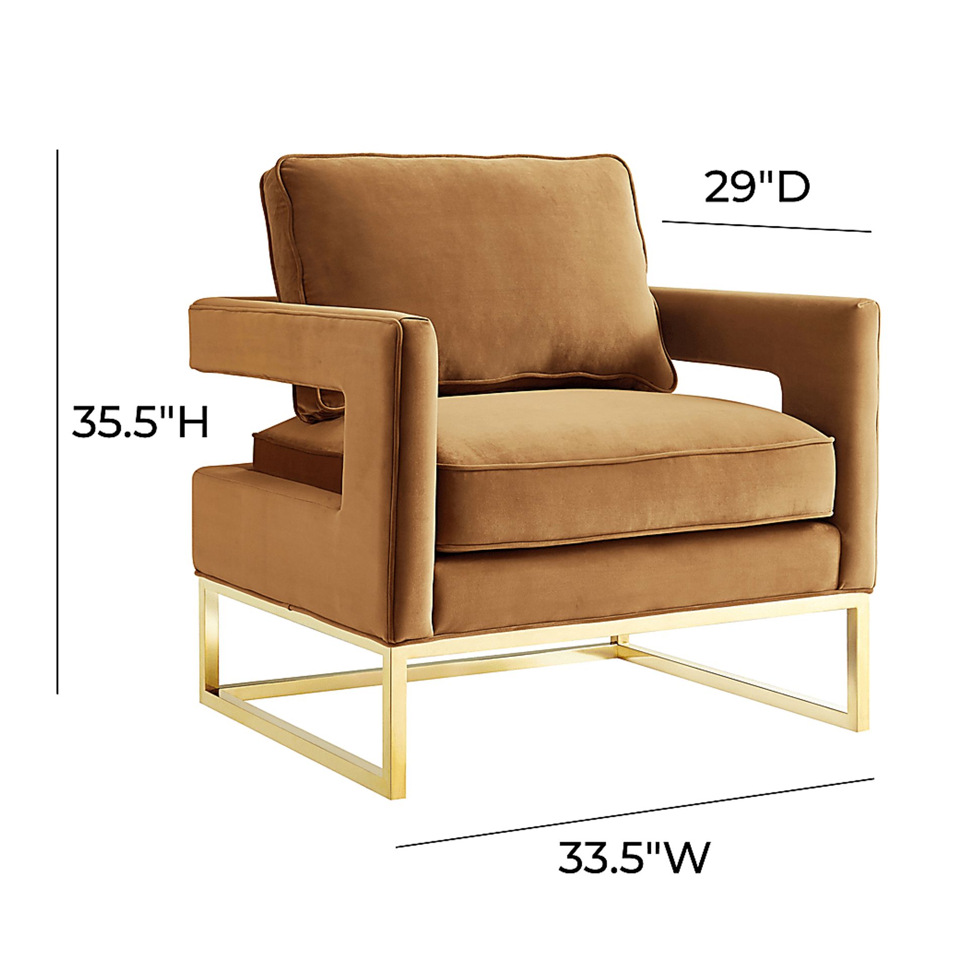 Belldid II Cognac Accent Chair - Image 6