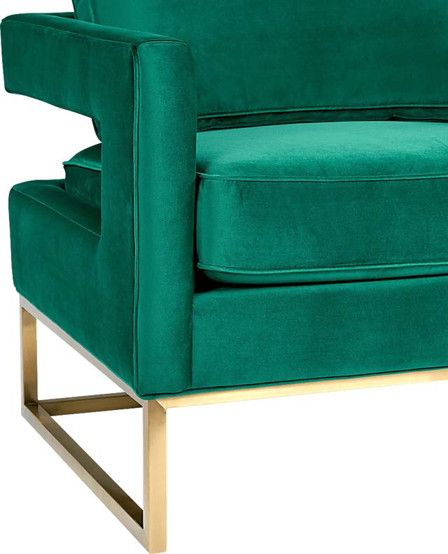 Belldid II Green Accent Chair - Thumbnail - Image 4
