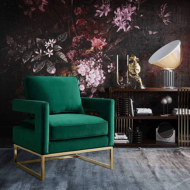 Belldid II Green Accent Chair - Thumbnail - Image 6