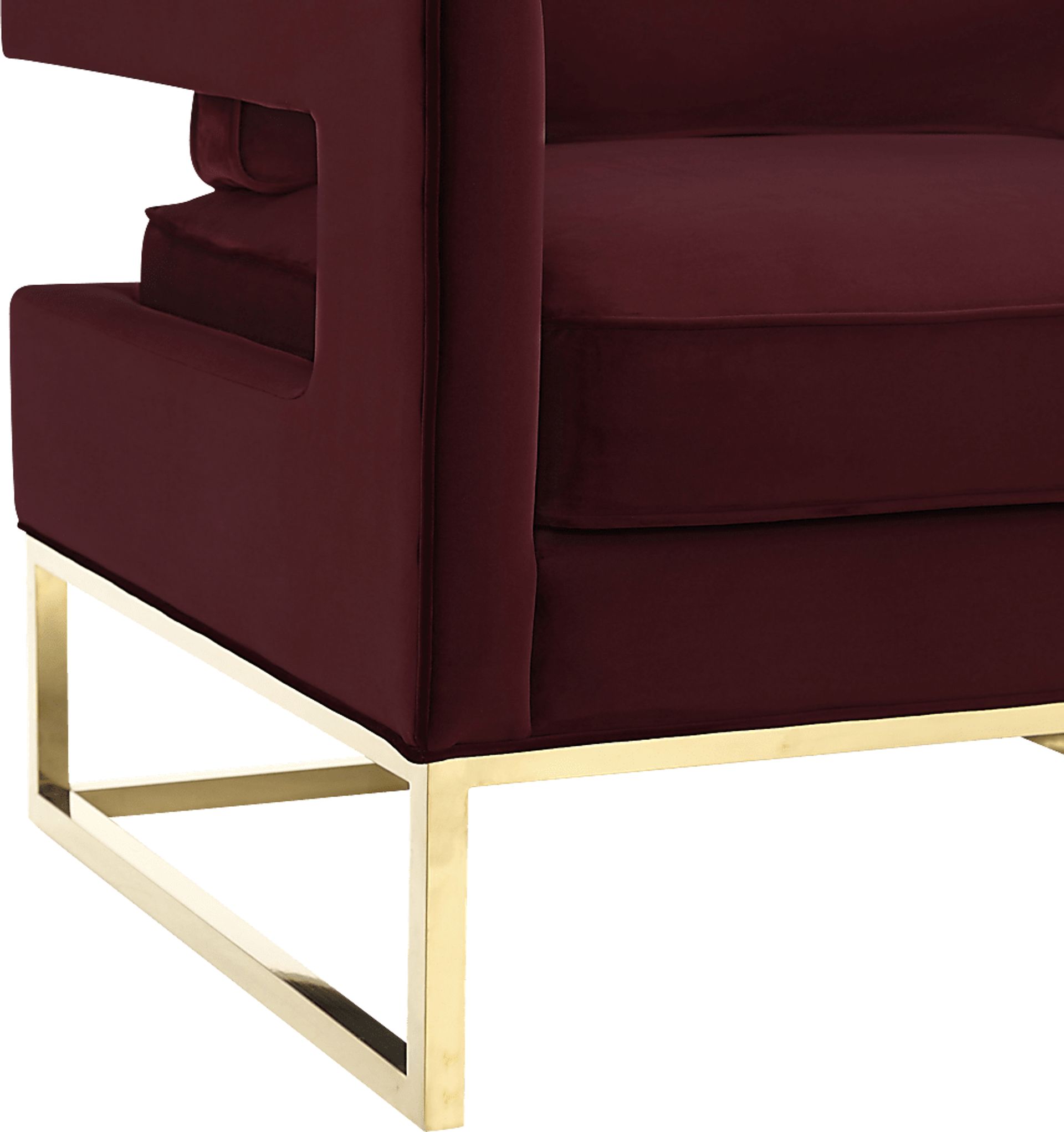 Belldid II Maroon Accent Chair - Image 4