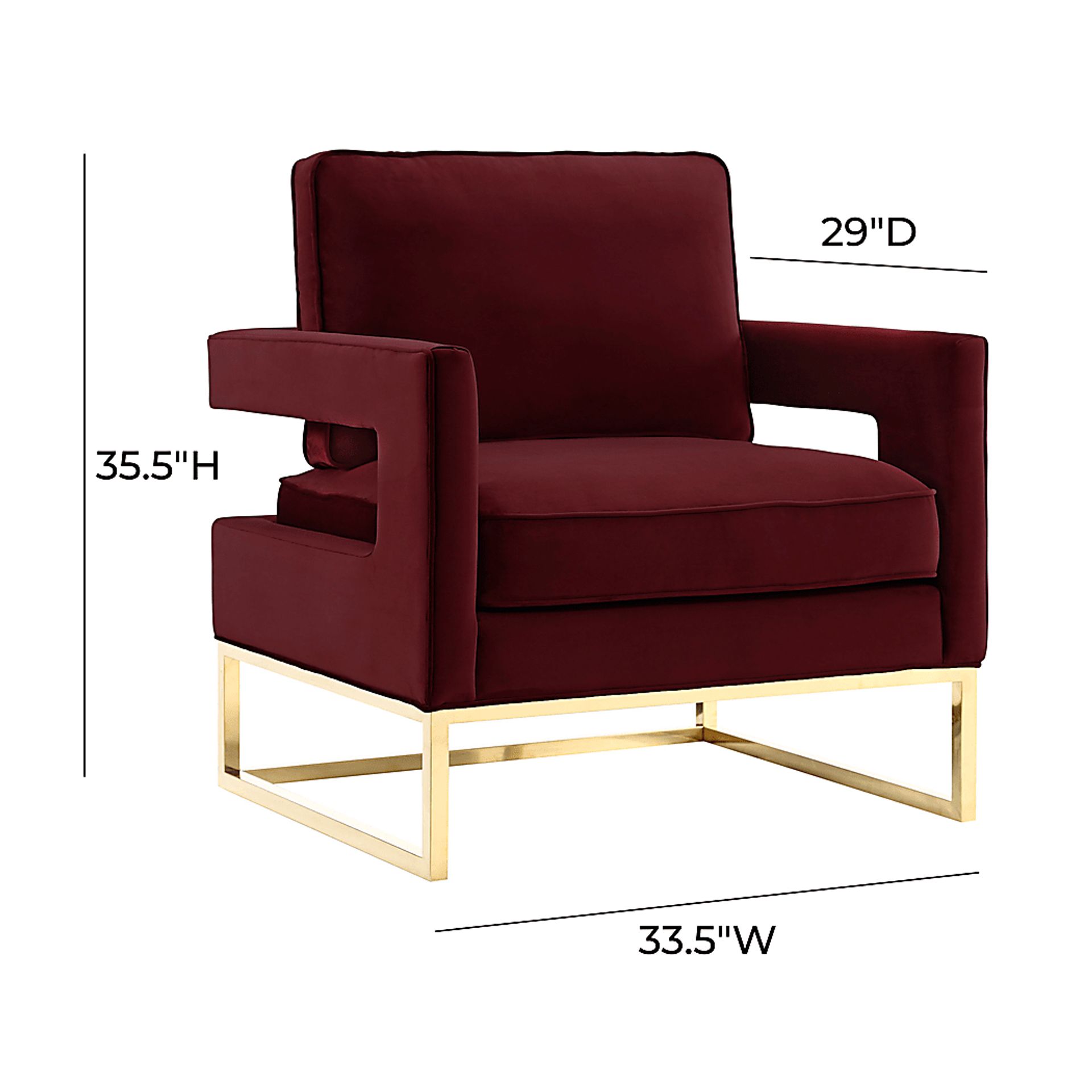 Belldid II Maroon Accent Chair - Image 8