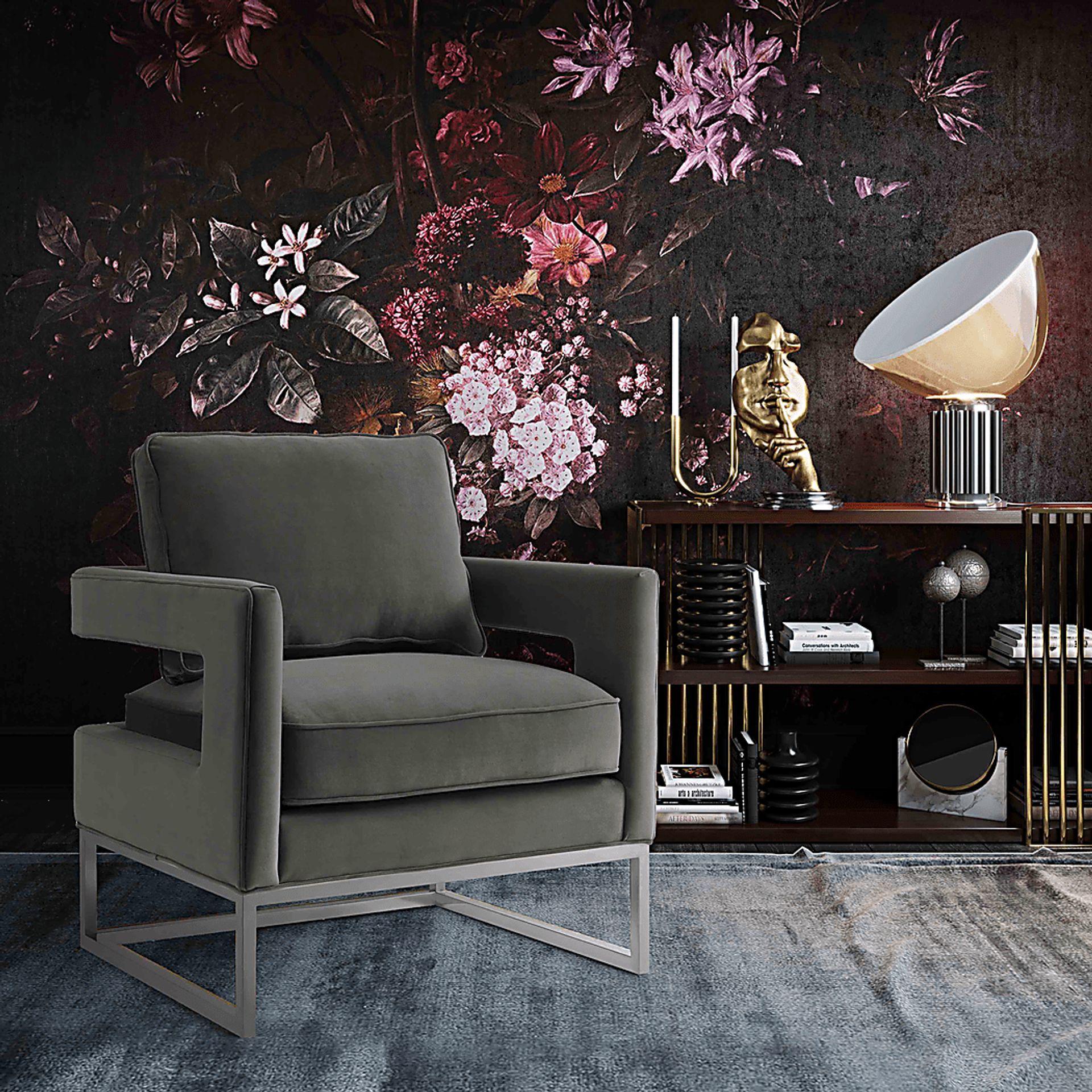 Belldid III Gray Accent Chair - Image 6
