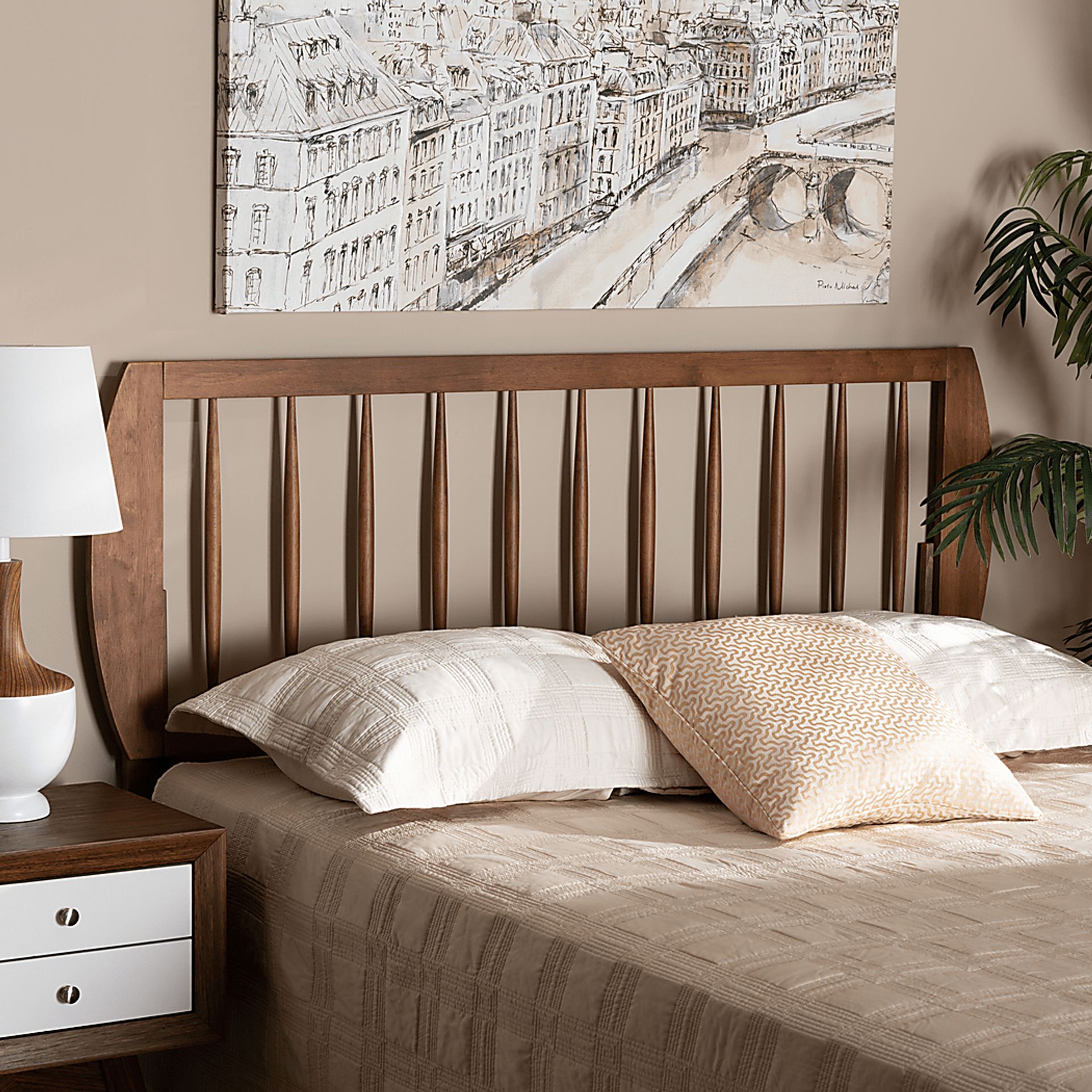 Belldon Brown Queen Headboard - Image 3