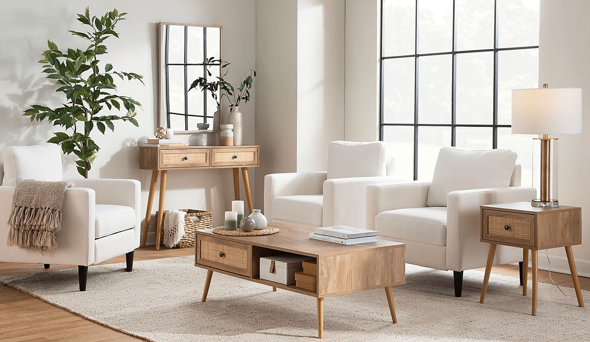 Belle Ann Natural Sofa Table - Image 8