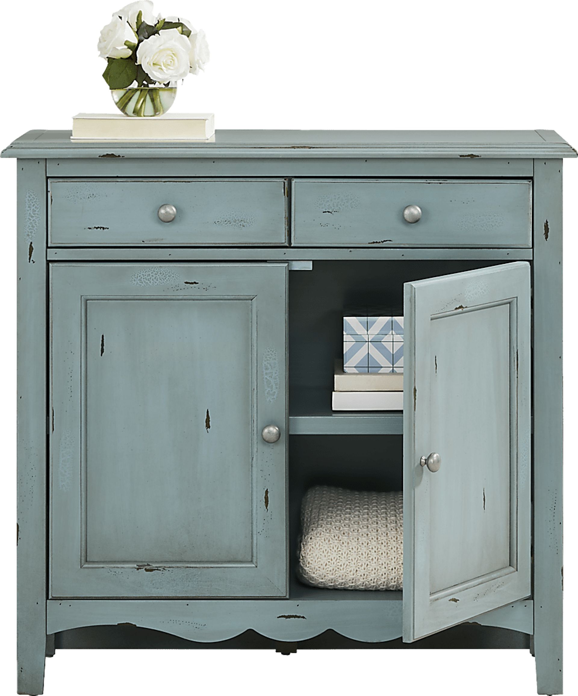 Belle De Provence Blue Accent Cabinet - Image 2