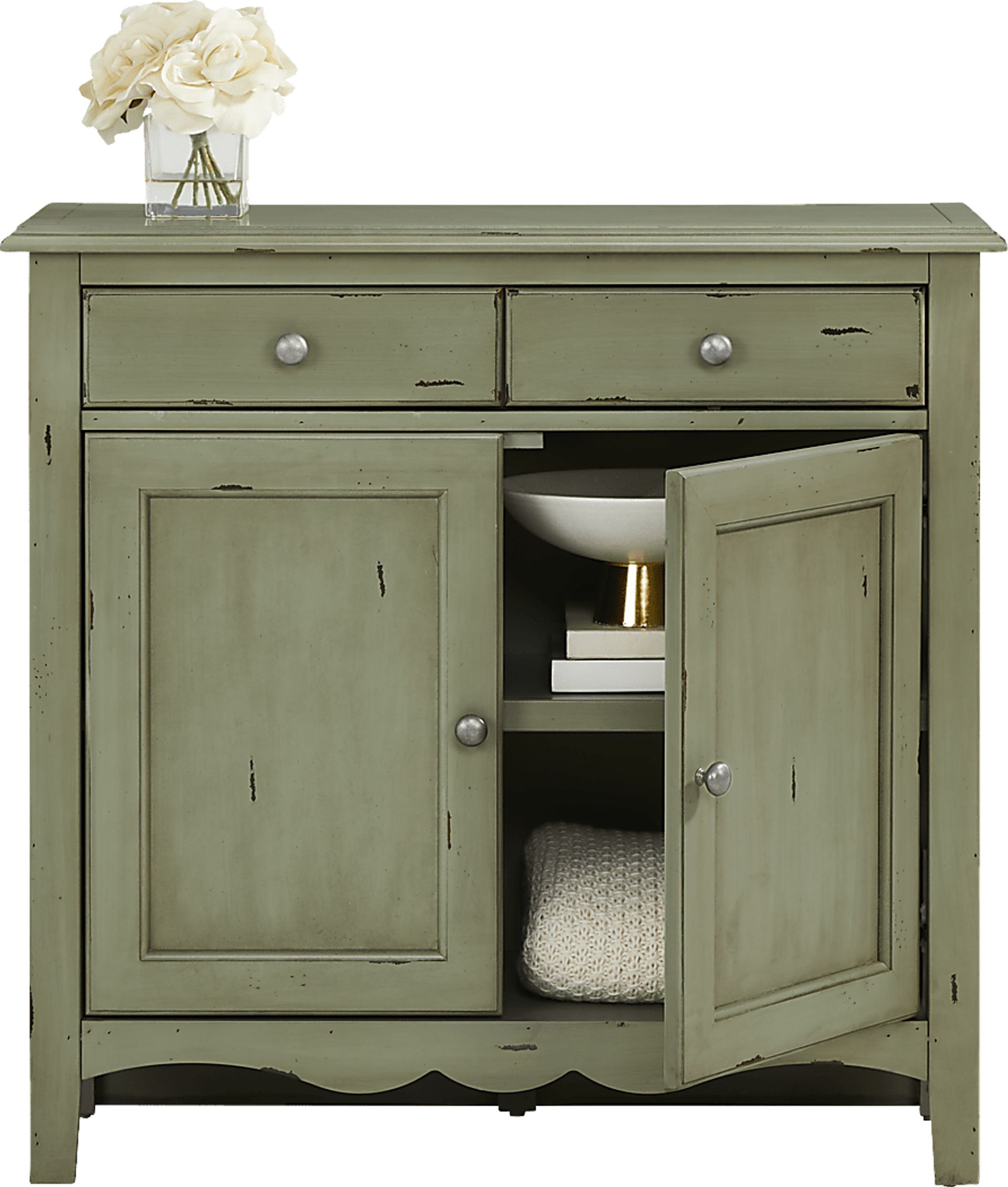 Belle De Provence Green Accent Cabinet - Image 2