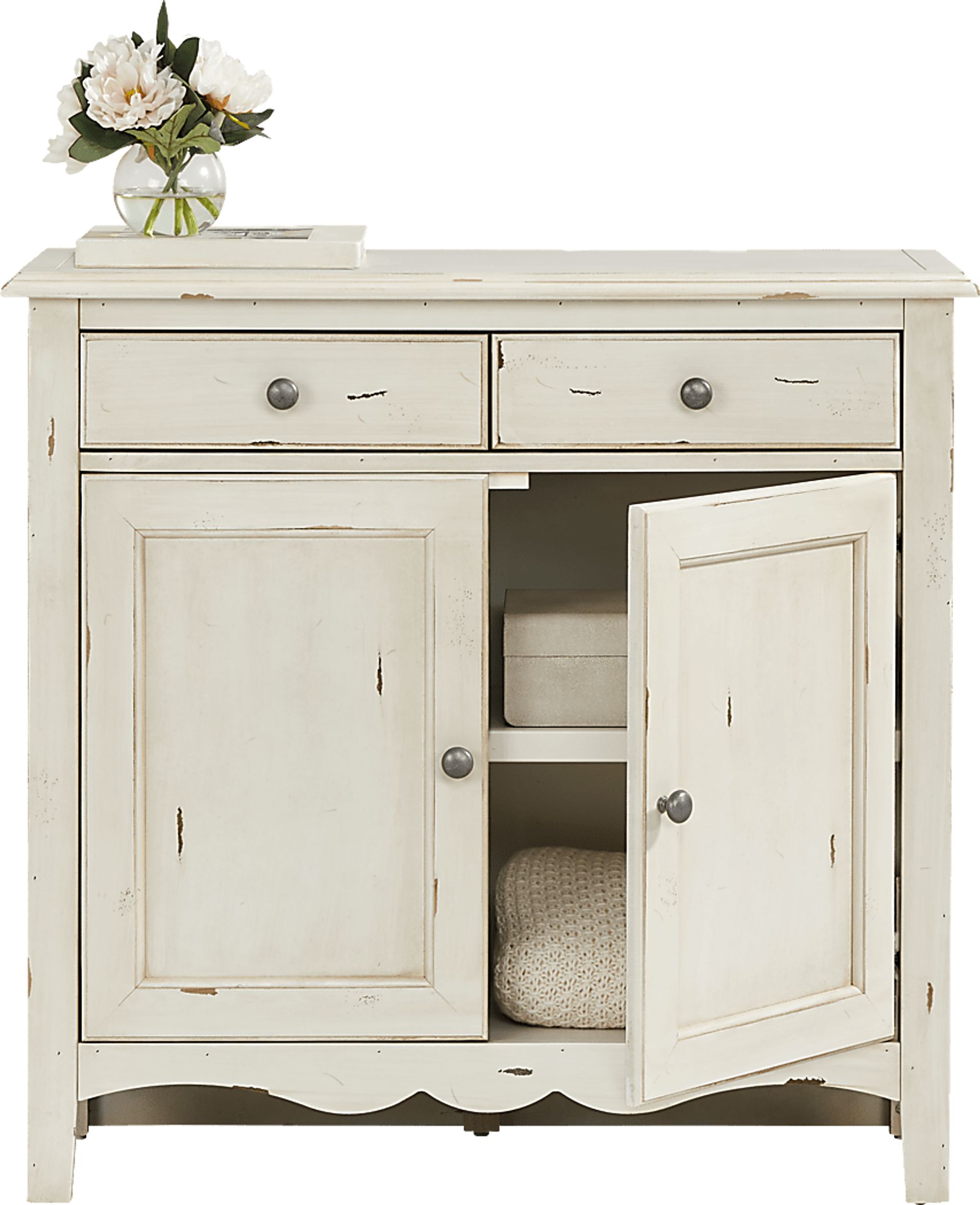Belle De Provence White Accent Cabinet - Image 2