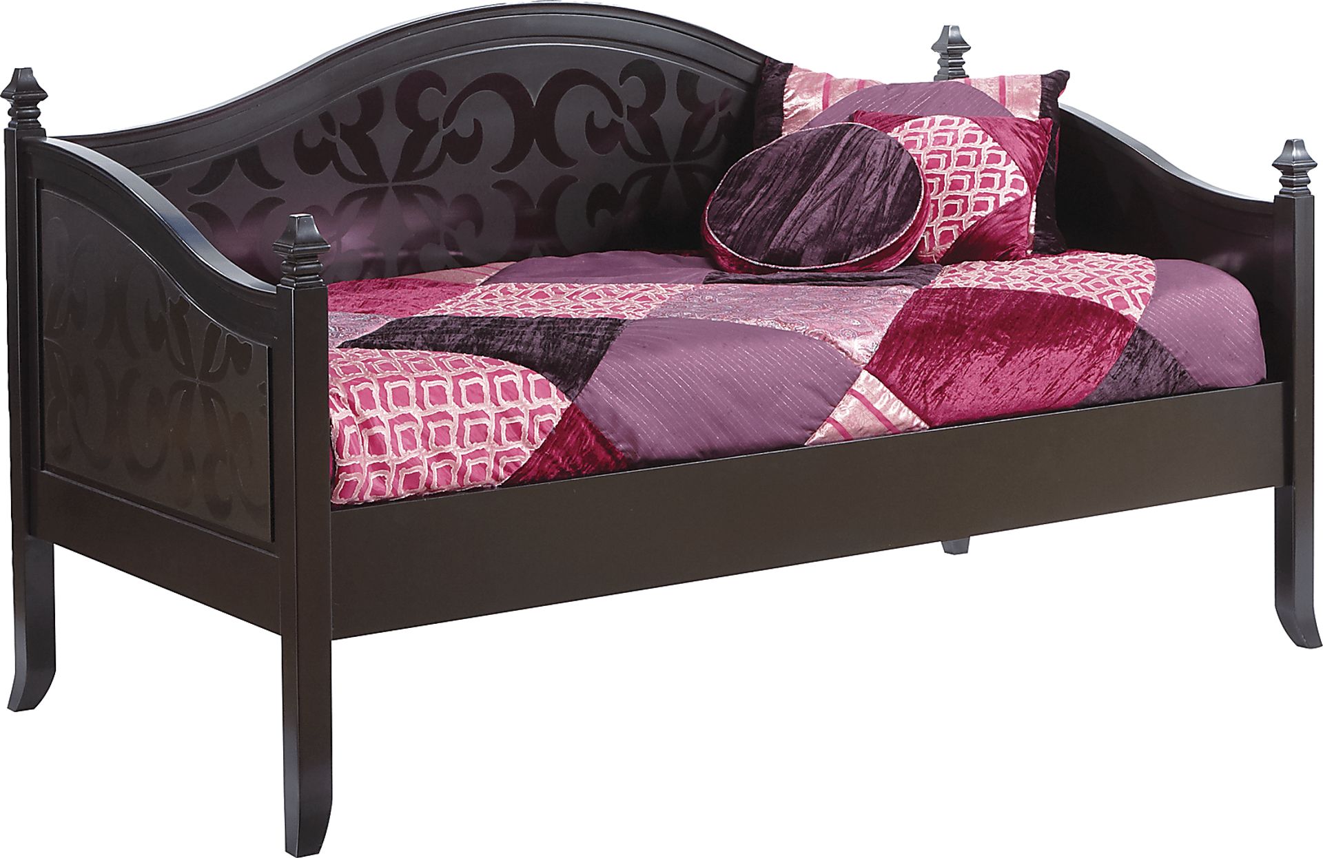 Belle Noir Dark Merlot 2 Pc Twin Daybed - Image 1