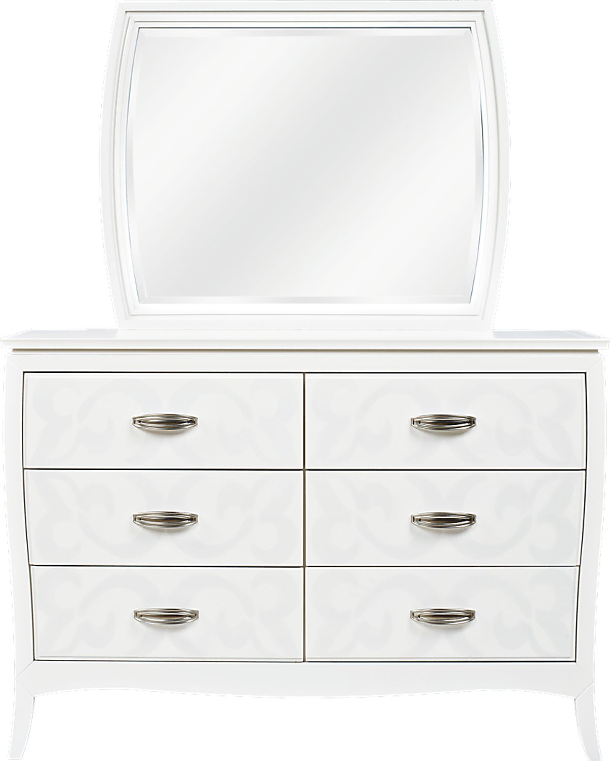Belle Noir White Colors,White Dresser & Mirror Set Rooms to Go