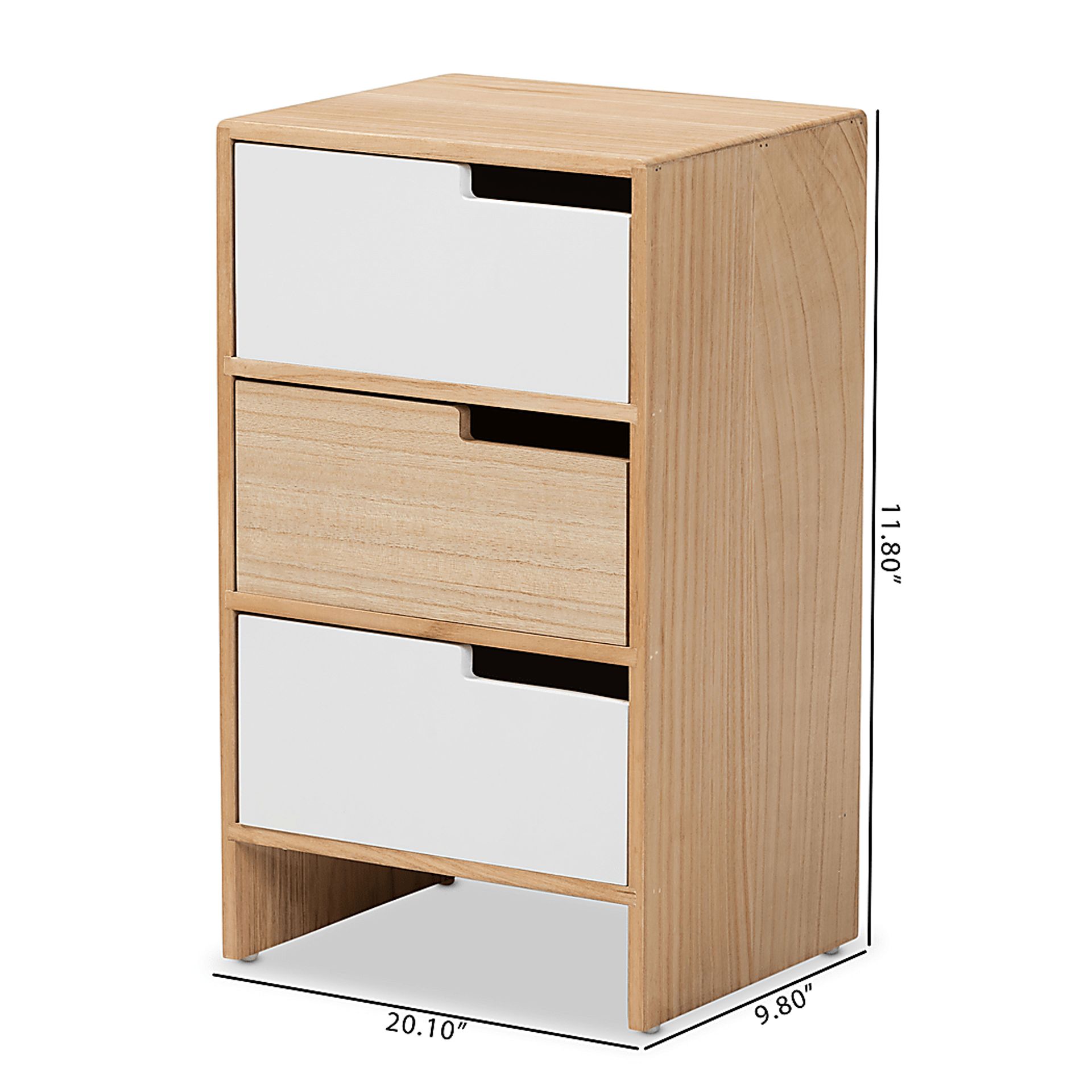 Belleau Brown 3 Drawer Accent Cabinet - Image 9