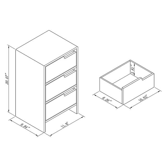 Belleau Brown 3 Drawer Accent Cabinet - Thumbnail - Image 10