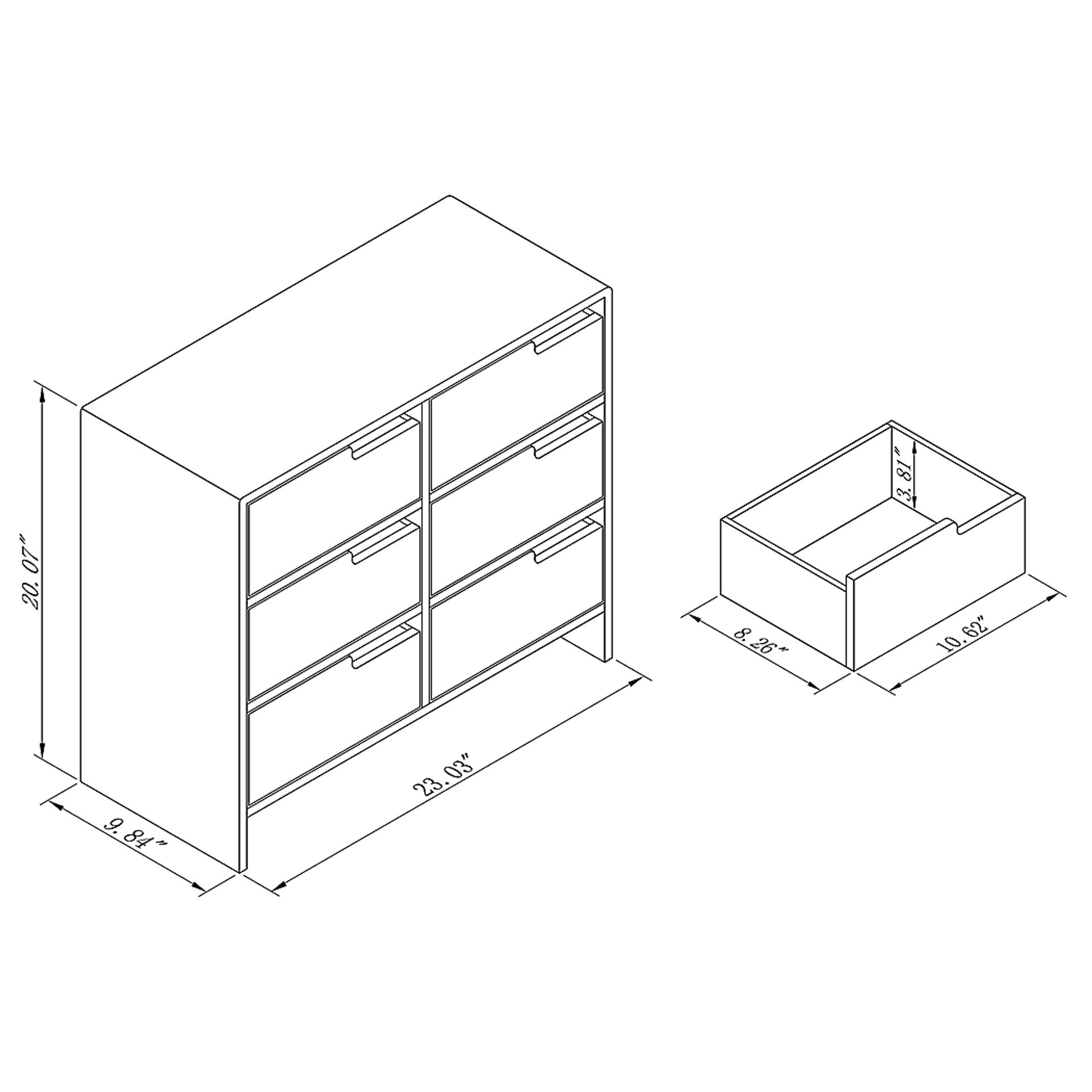 Belleau Brown 6 Drawer Accent Cabinet - Image 10