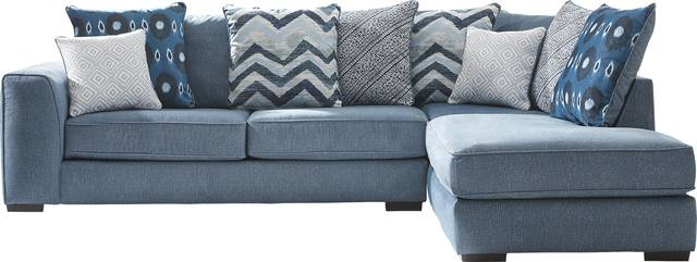 Bellehurst Blue 2 Pc Sectional - Thumbnail - Image 1