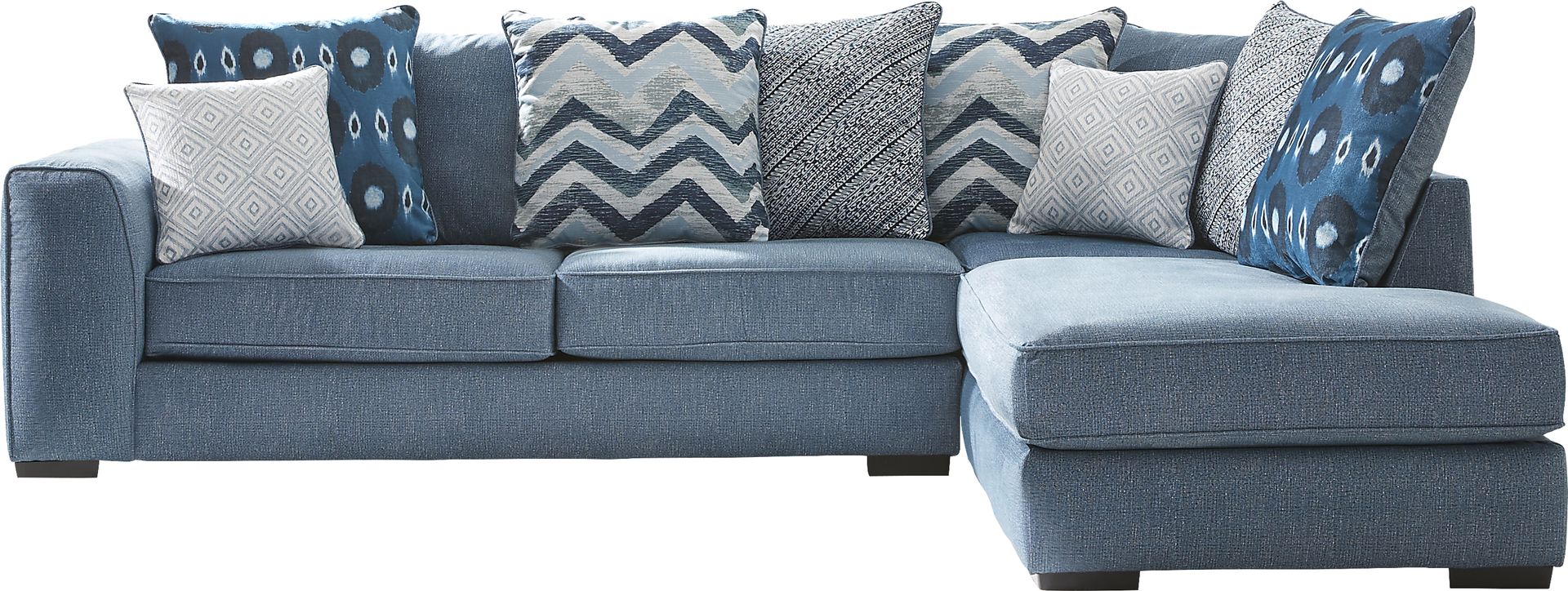 Bellehurst Blue 2 Pc Sectional - Image 1