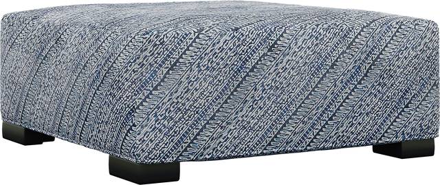 Bellehurst Blue Accent Cocktail Ottoman - Thumbnail - Image 1