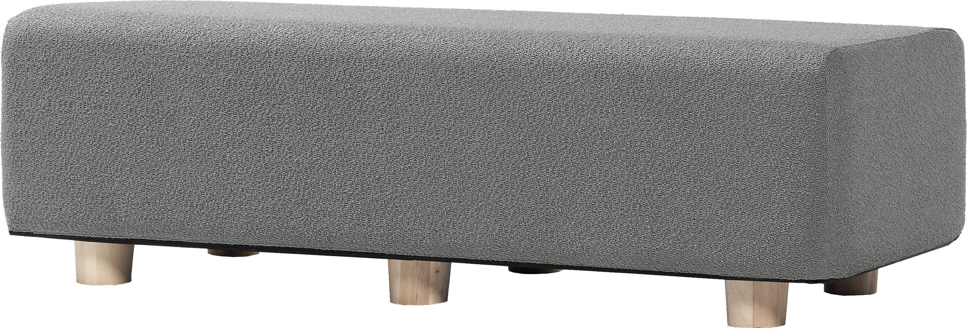 Bellemere Dark Gray King Bed Bench - Image 1