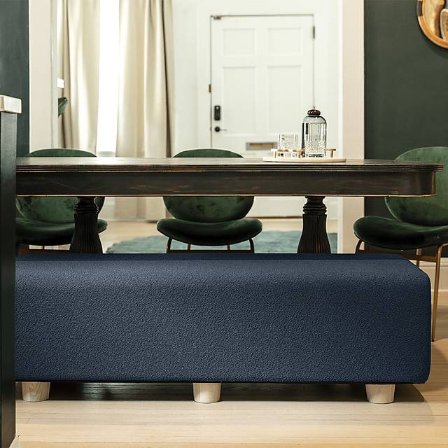 Bellemere Navy Queen Bed Bench - Thumbnail - Image 3