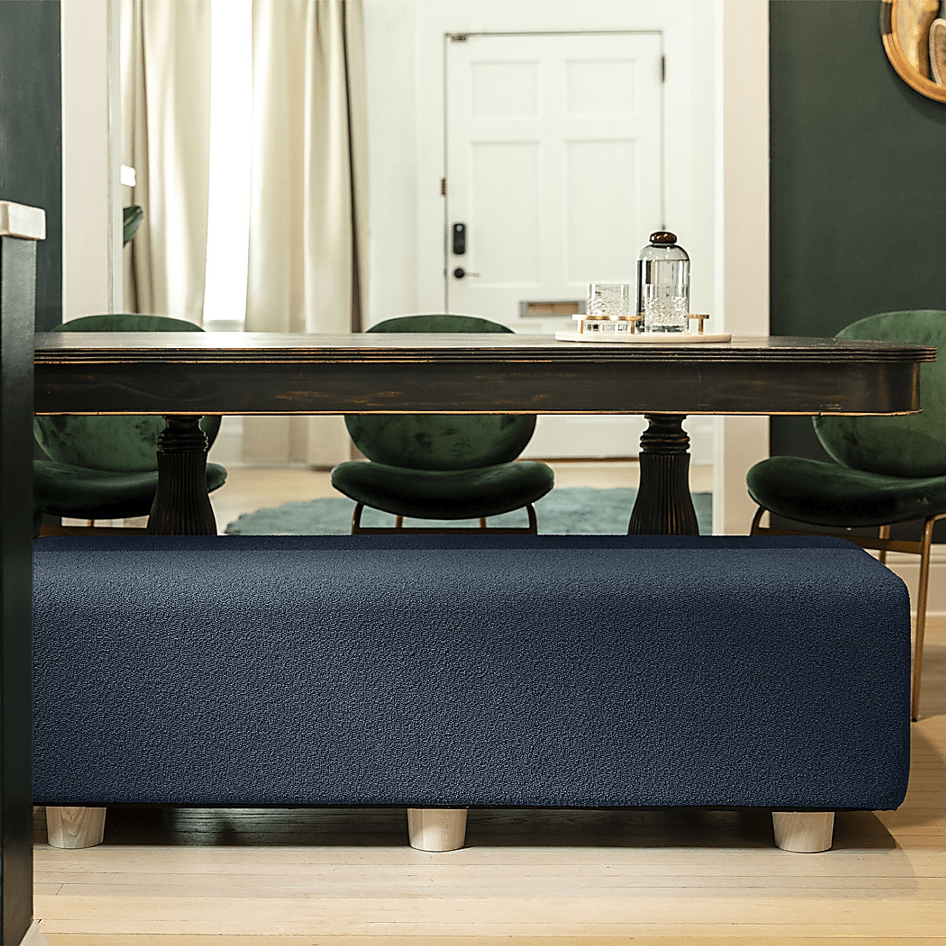 Bellemere Navy Queen Bed Bench - Image 3