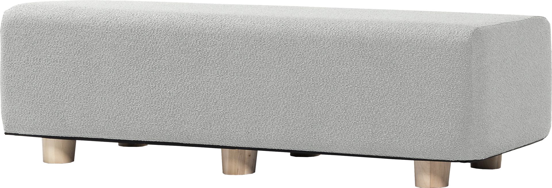 Bellemere Silver Queen Bed Bench - Image 1