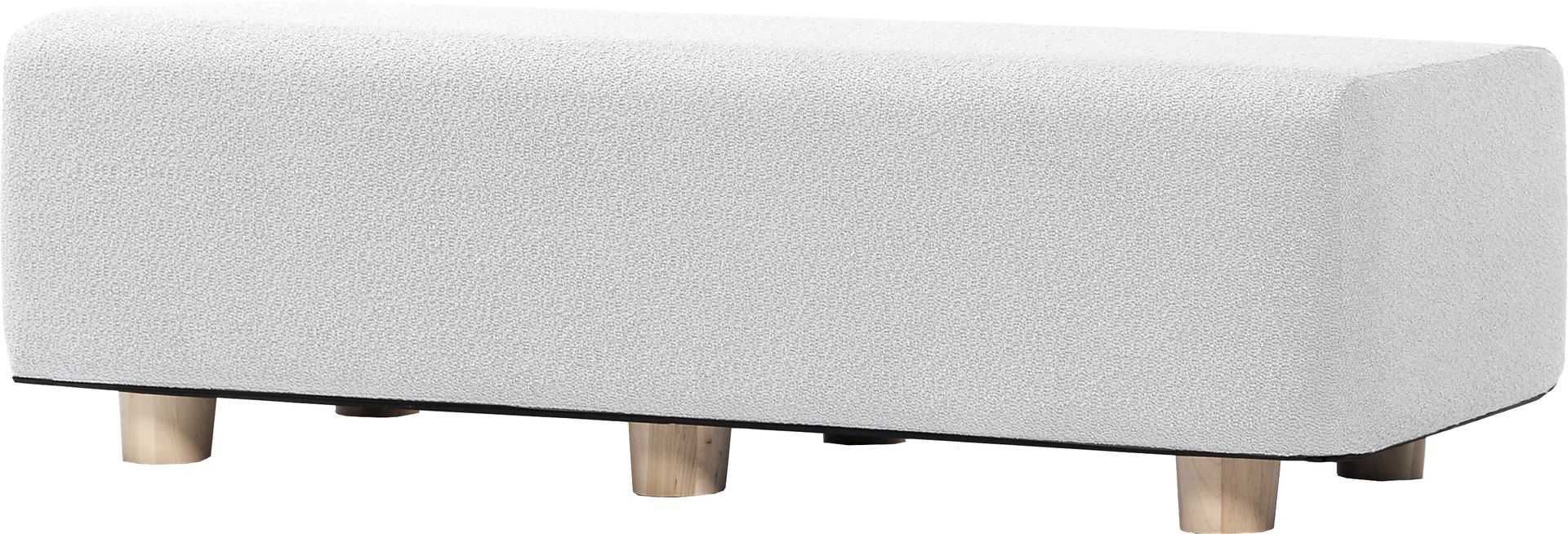 Bellemere White Queen Bed Bench - Image 1