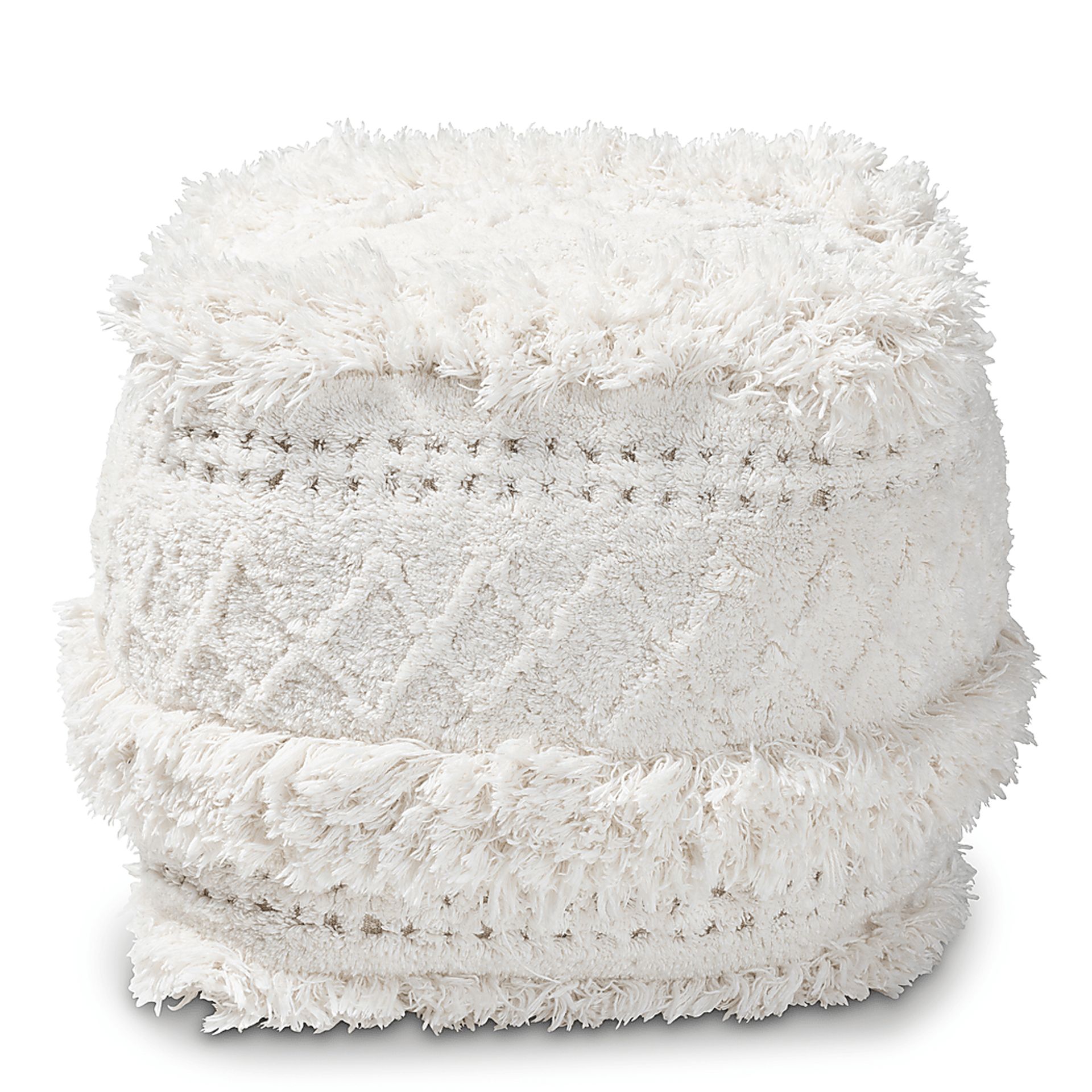 Bellerive Ivory Pouf - Image 2