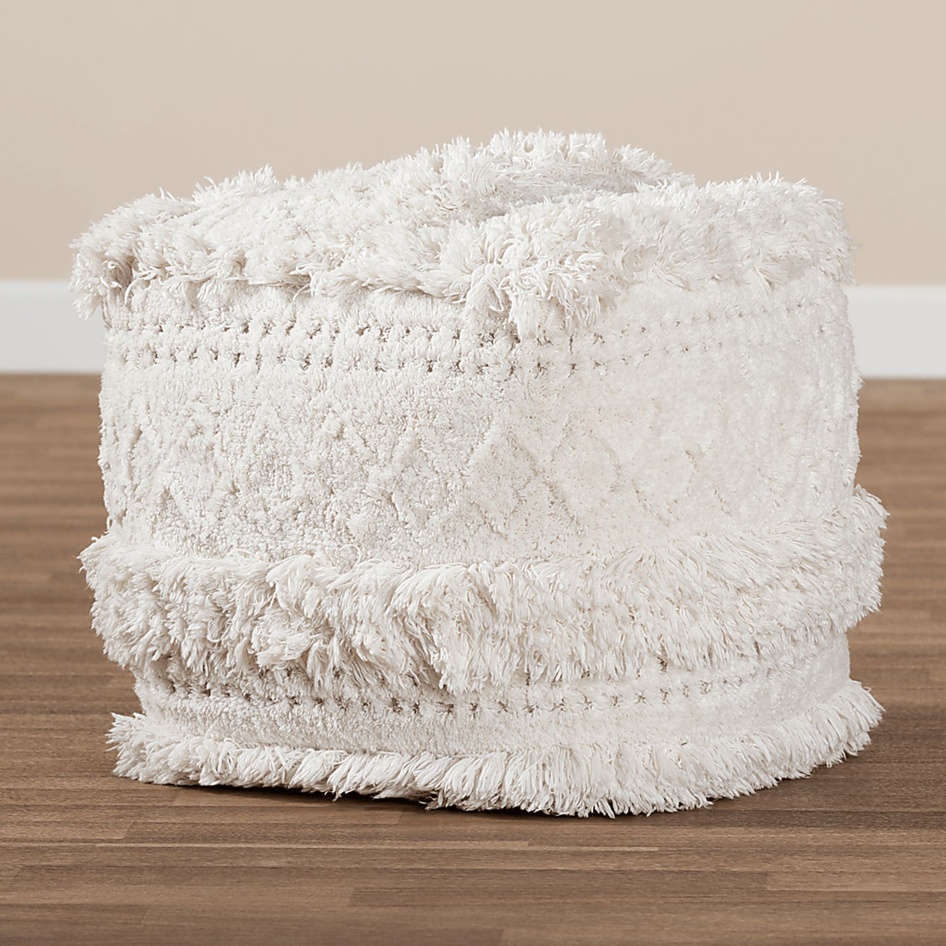Bellerive Ivory Pouf - Image 4