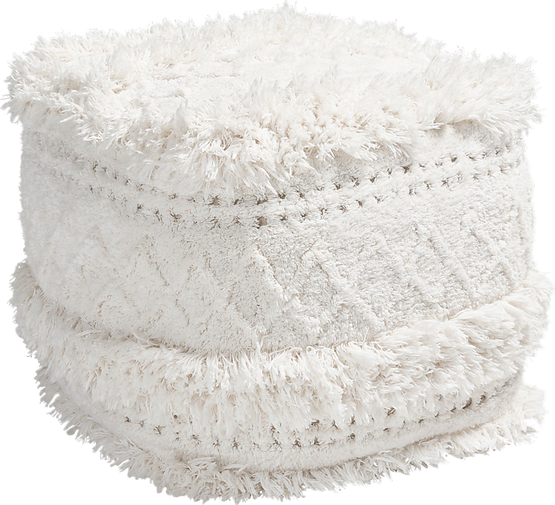 Bellerive Ivory Pouf - Image 1