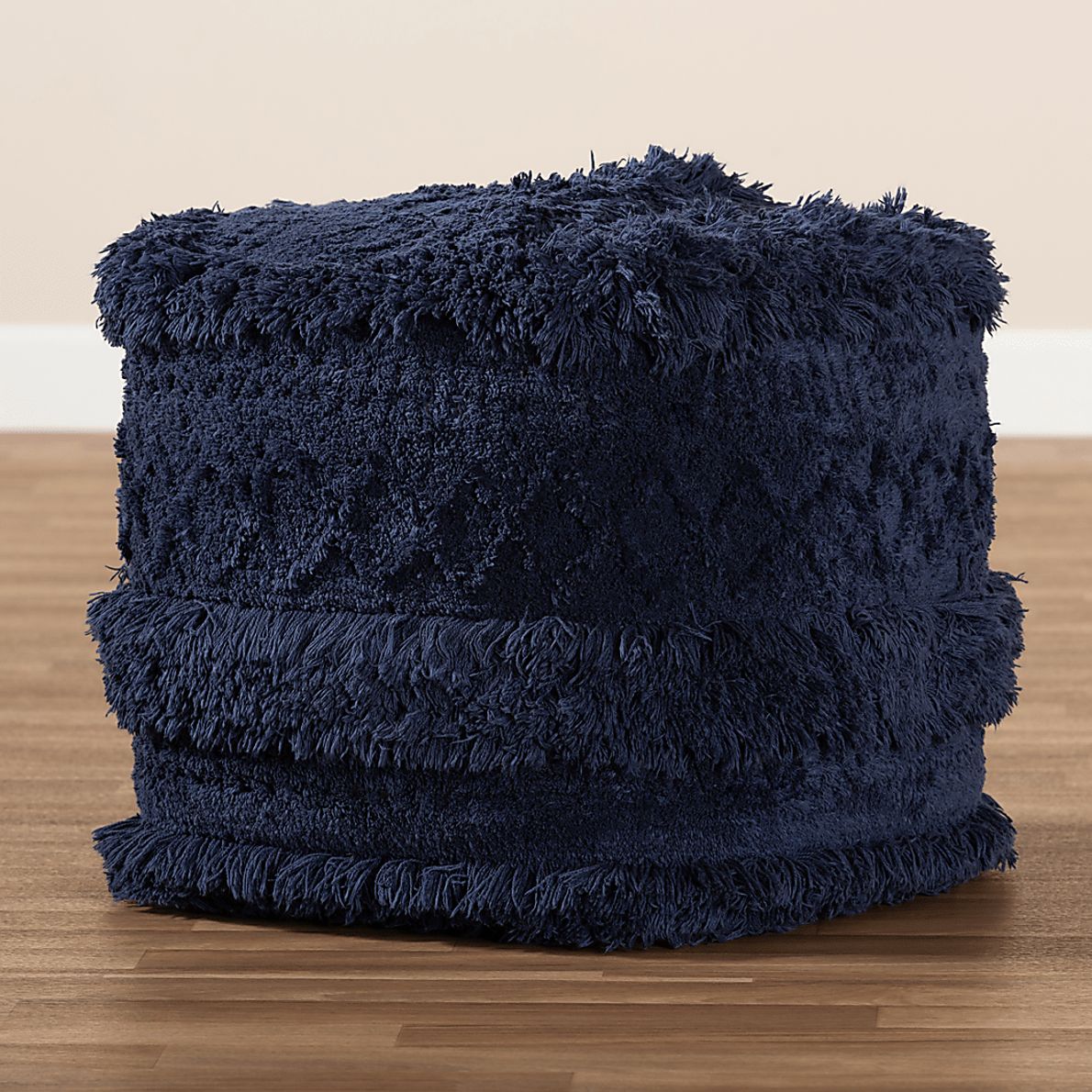 Bellerive Navy Blue Pouf Rooms To Go