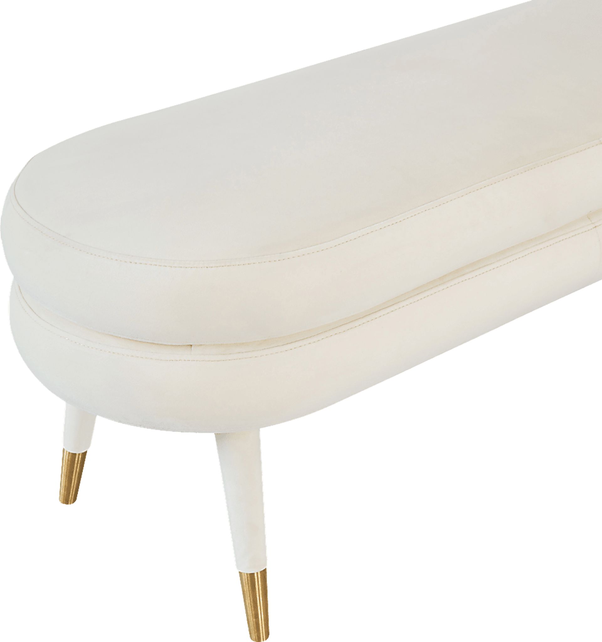 Bellfort Cream Accent Bench - Image 3