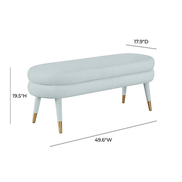Bellfort Seafoam Accent Bench - Thumbnail - Image 5