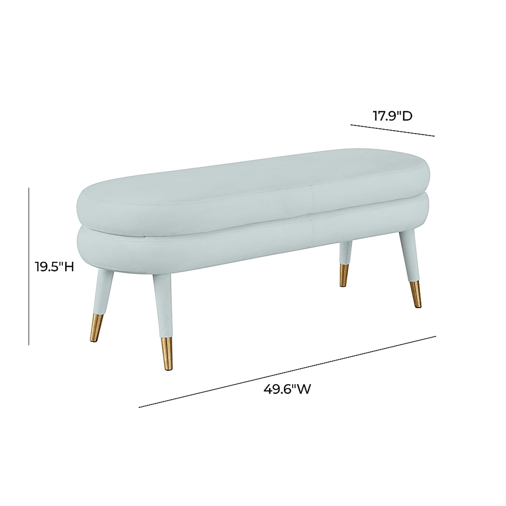 Bellfort Seafoam Accent Bench - Image 5
