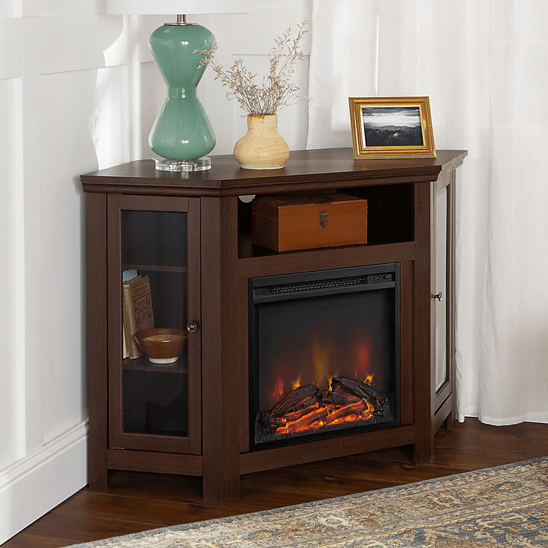 Bellgrave Espresso 48 in. Console, With Electric Fireplace - Image 4