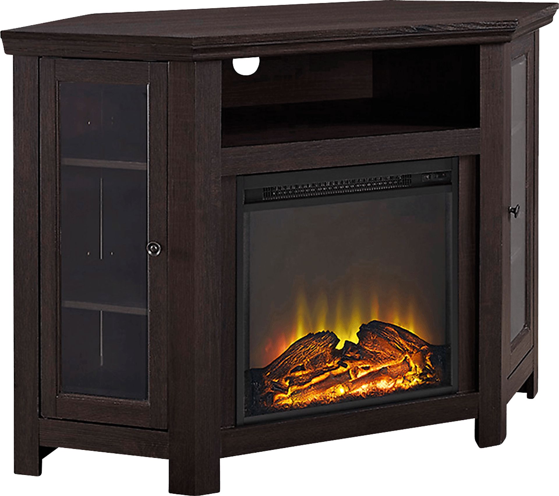 Bellgrave Espresso 48 in. Console, With Electric Fireplace - Image 1