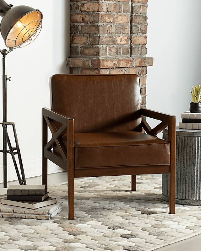 Bellhaven Cognac Accent Chair - Thumbnail - Image 2