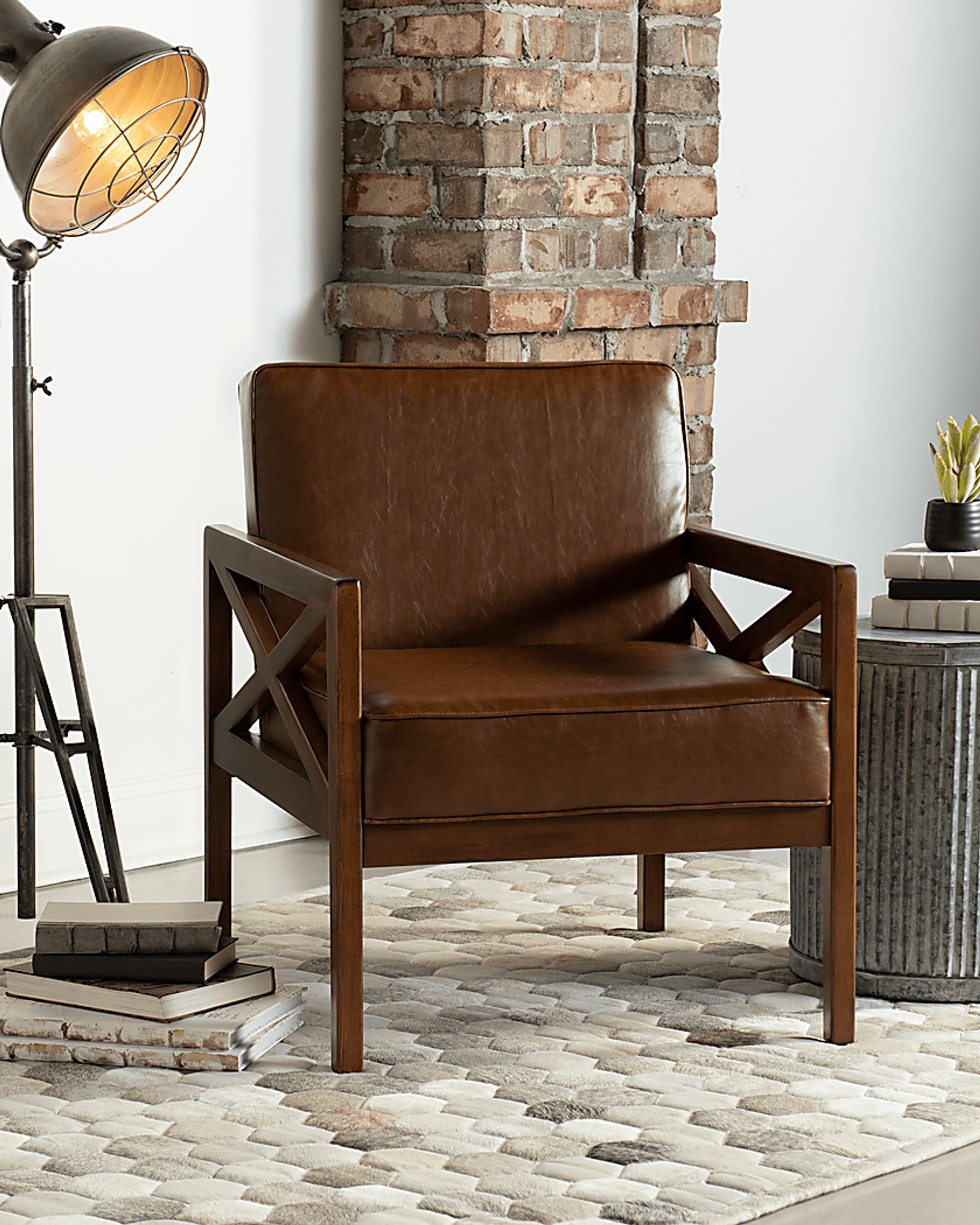 Bellhaven Cognac Accent Chair - Image 2