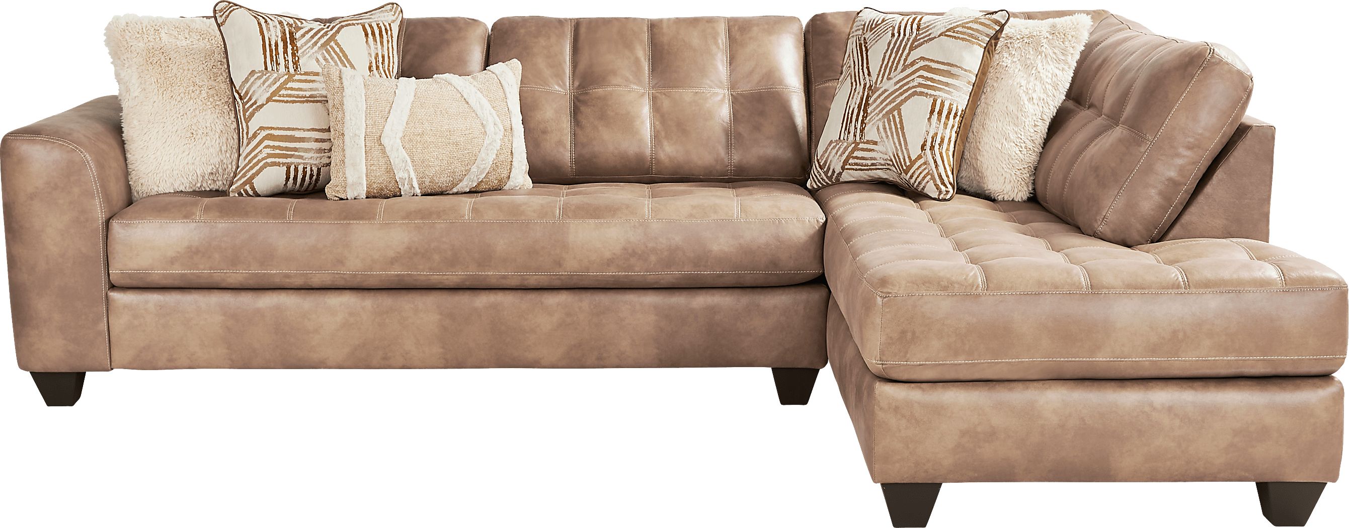 2 pc right chaise sectional