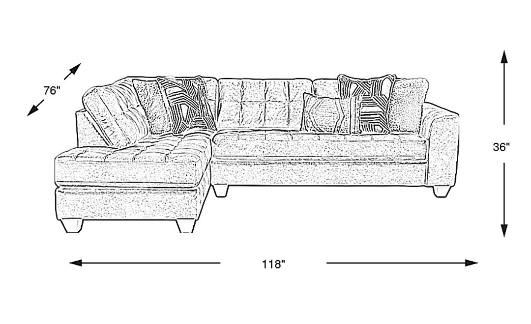 Bellinger 2 Pc Left Chaise Sectional