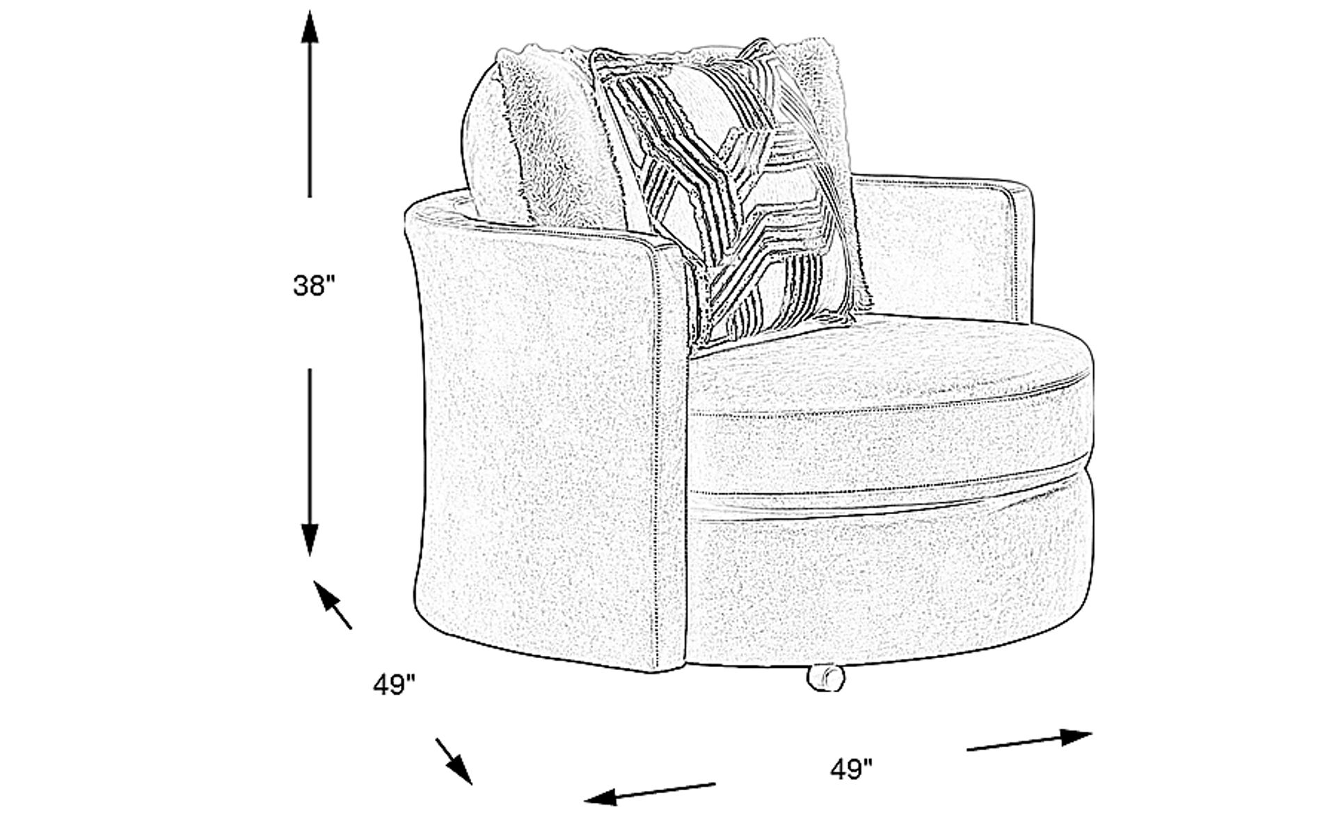 Dimension Image. Please refer to the Dimension Tab on this page for dimension details.