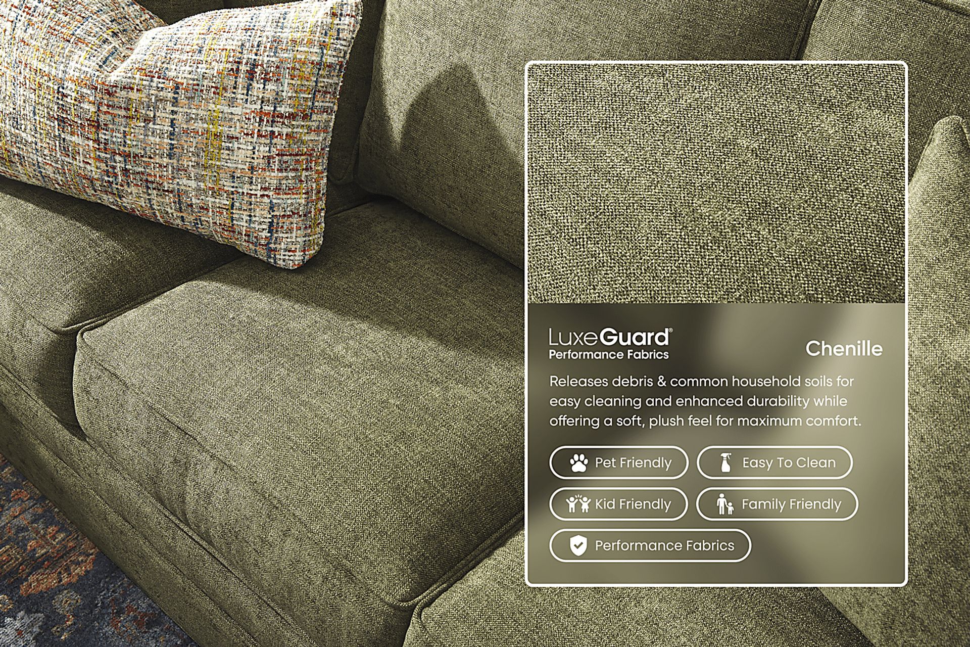 Bellingham Avocado Sleeper Loveseat - Image 2