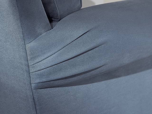 Bellingham Blue Microfiber Chair - Thumbnail - Image 4