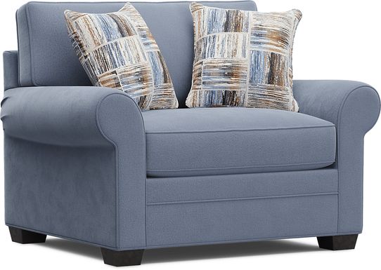 Bellingham Blue Microfiber Sleeper Chair