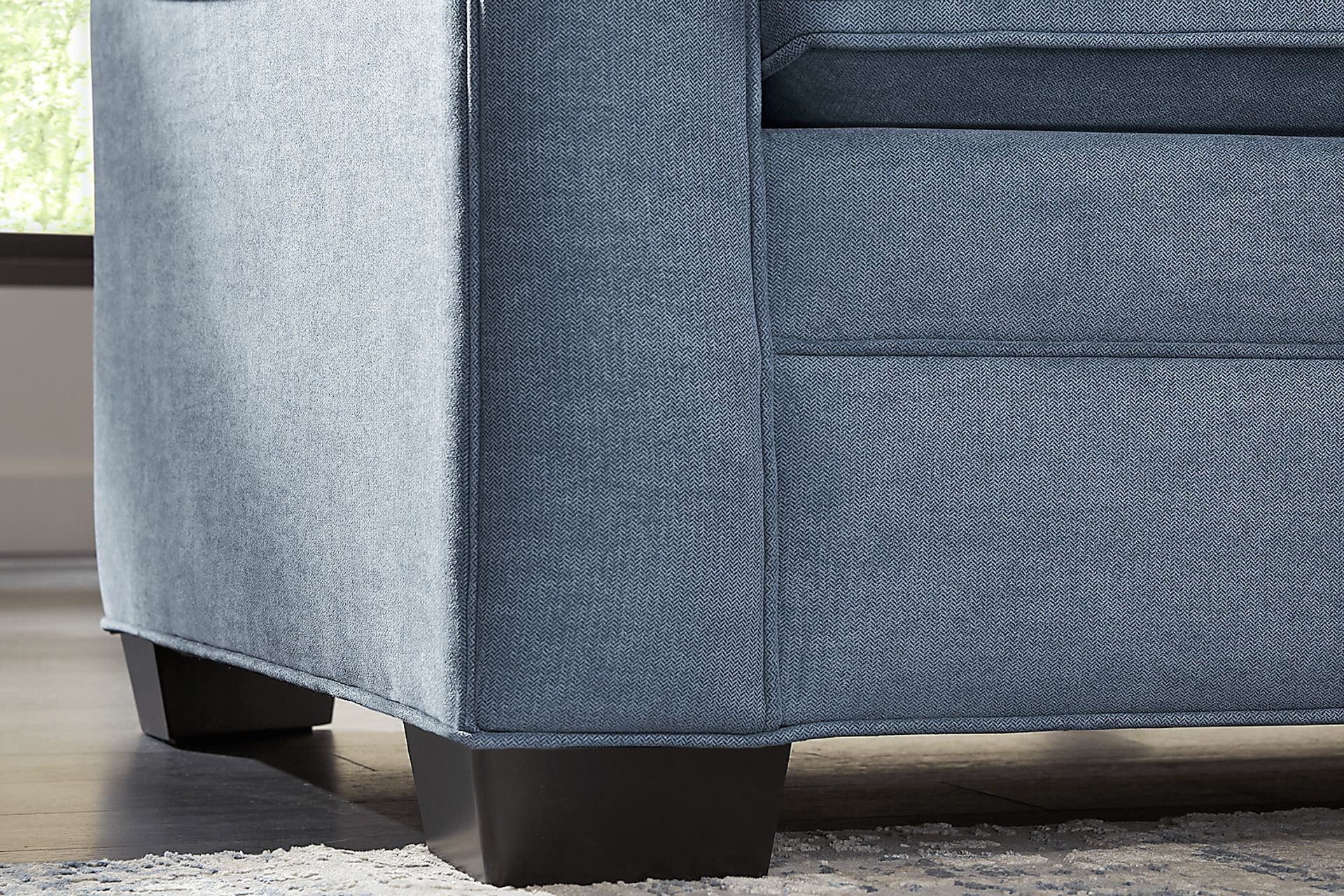 Bellingham Blue Microfiber 7 Pc Living Room - Image 4