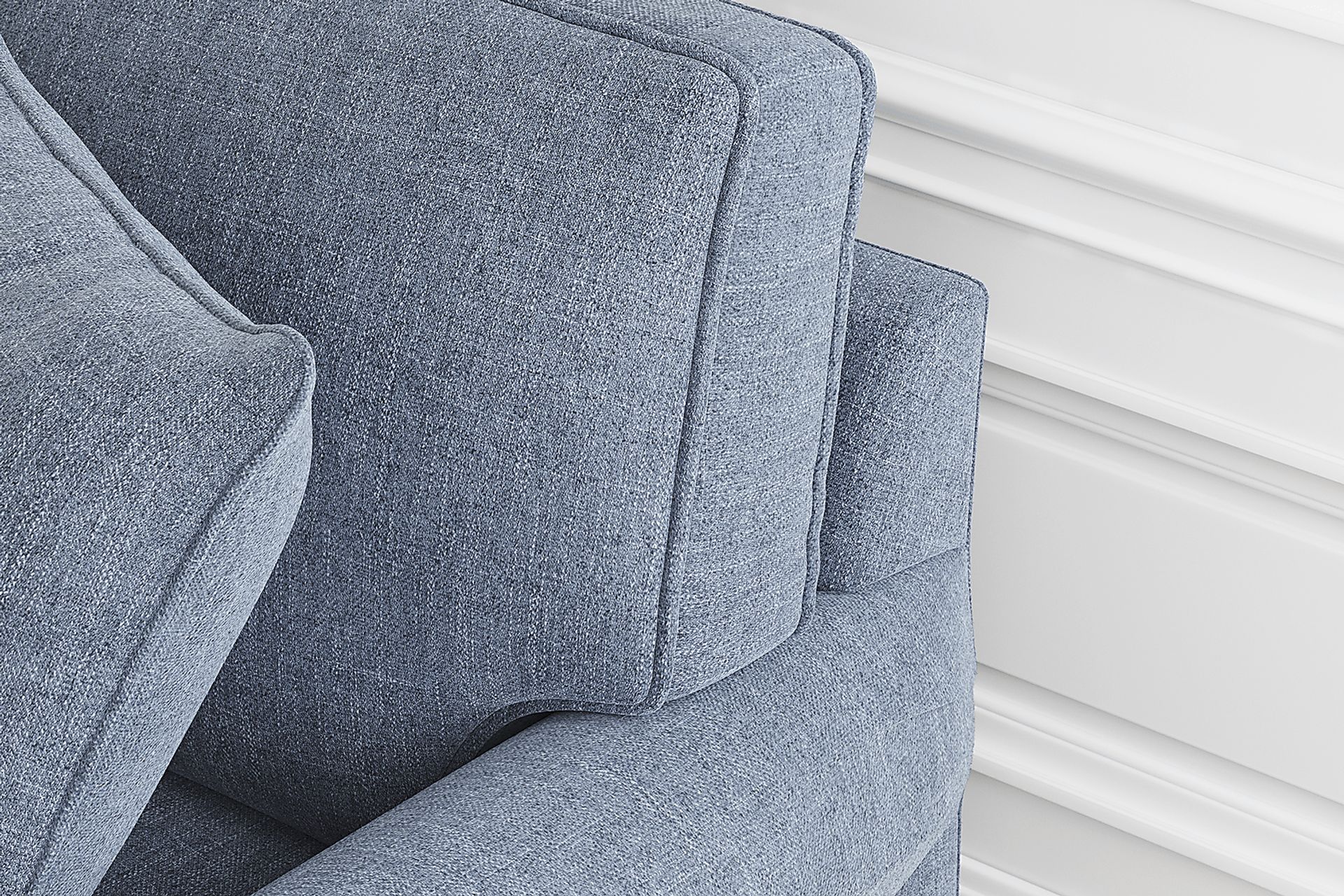 Bellingham Chambray Textured Chenille 7 Pc Living Room with Sleeper Sofa - Image 6