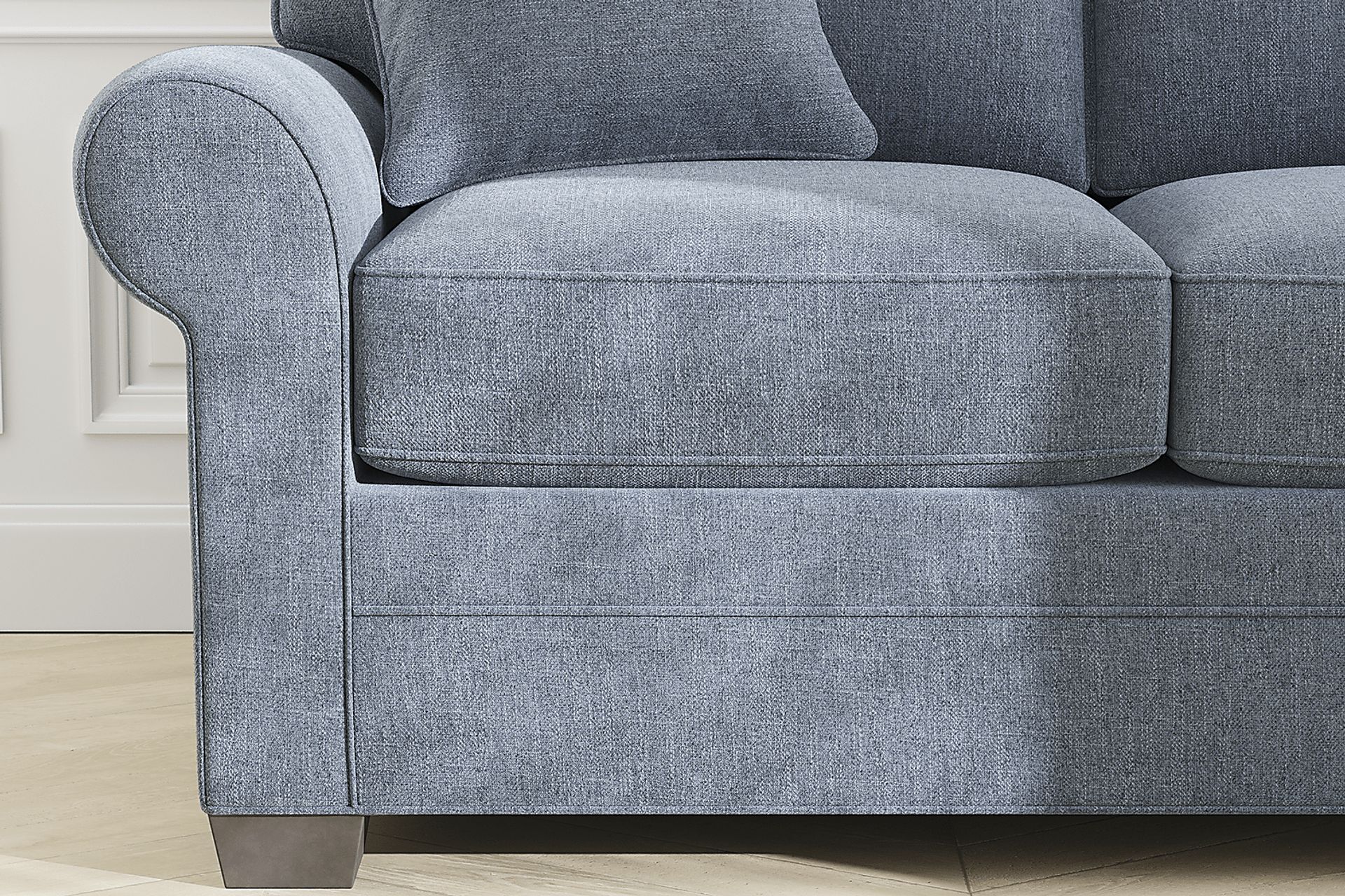 Bellingham Chambray Textured Chenille 7 Pc Living Room with Sleeper Sofa - Image 8