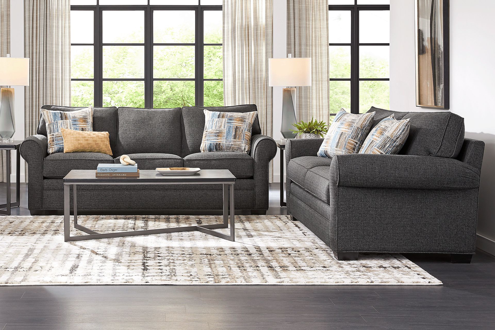 Bellingham Granite Textured 7 Pc Living Room with Sleeper Sofa - Image 1