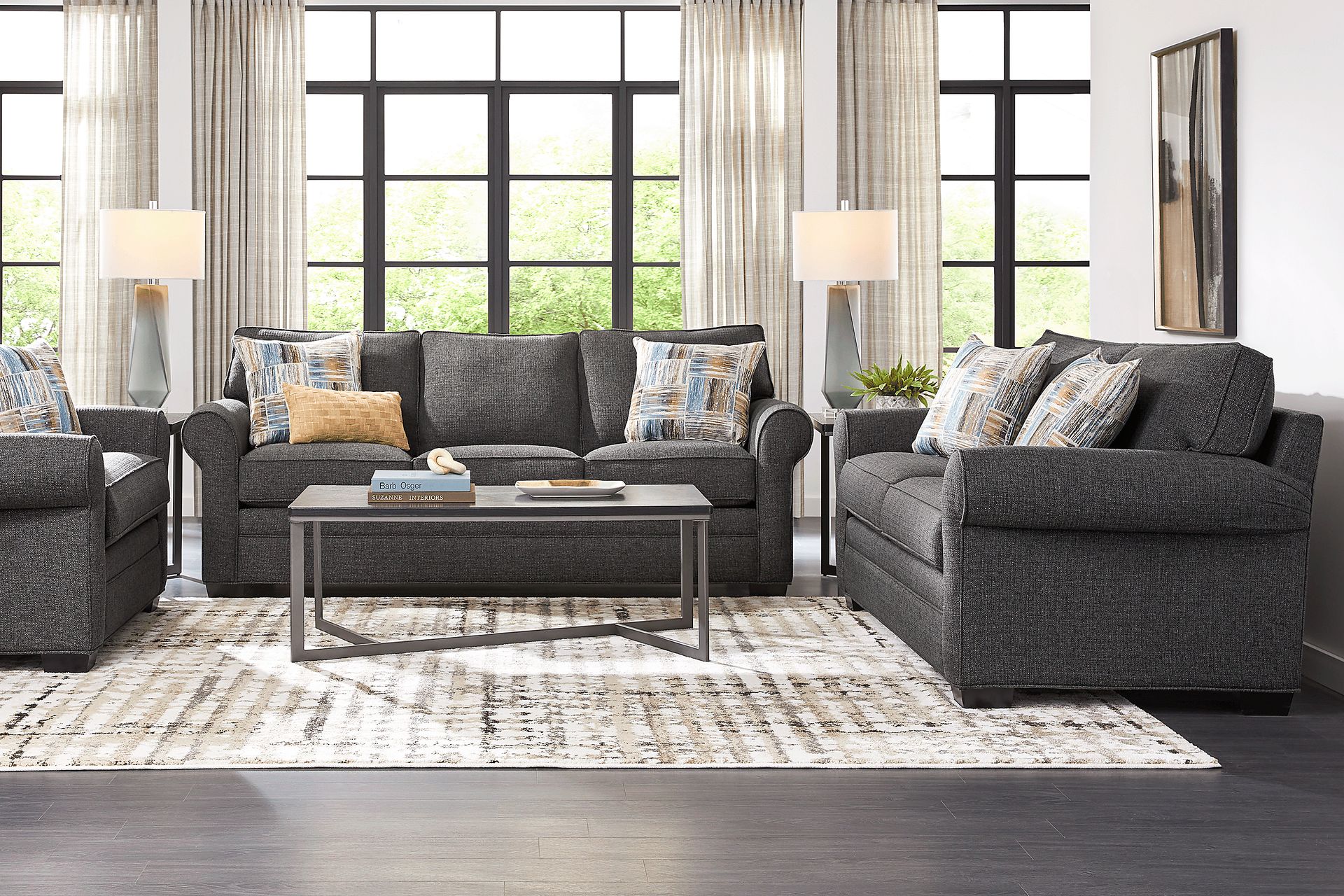 Bellingham Granite Textured 8 Pc Living Room - Image 1
