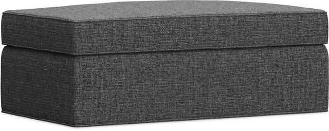Bellingham Granite Textured Storage Ottoman - Thumbnail - Image 1